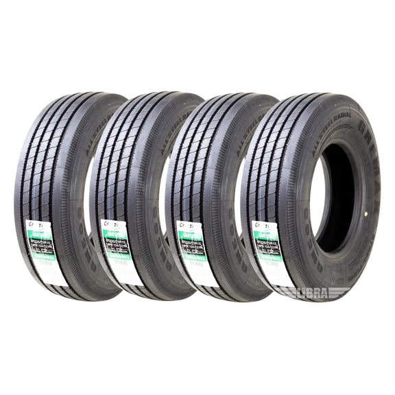 Gremax Heavy Duty All Steel ST 225/75R15 14 Ply 123/1192M 11150 Trailer Tires, Set of 4