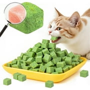 Grembeb 100g/3.53oz Cat Toy Cats Grass Treats, Fish Oil Kitten Grass Catnip Stick for Hairball Removal Teeth Cleaning Cats Edible Freeze Dried Kitty Lickable Chew Dental Snack for Indoor Kitty Food