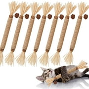Grembeb Cat Silvervine Toys 7PCS Catnip Treat for Indoor Kitten Snack Cats Chew Stick for Self Play