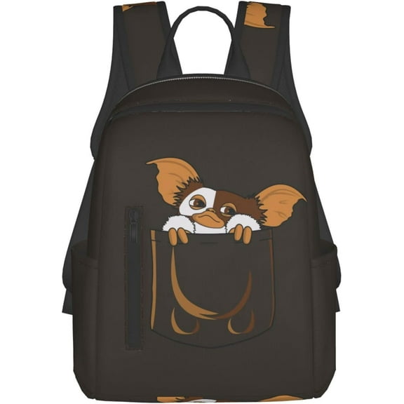 Gremlin Gizmo Cartoon Anime Stylish Backpack Travel Hiking Camping Daypack Book Bag Schoolbag Laptop Bags