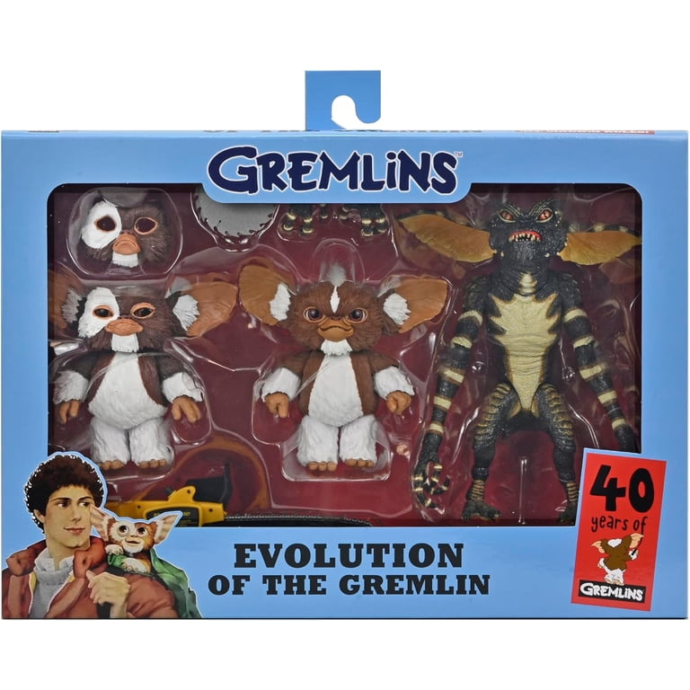 NECA Gremlins 40th Evolution 3pk Figures Gizmo Mogwai Stripe