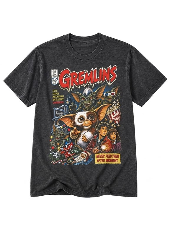 Gremlins 80s Movie T-Shirt, Sizes S-5XL, Gildan 5000