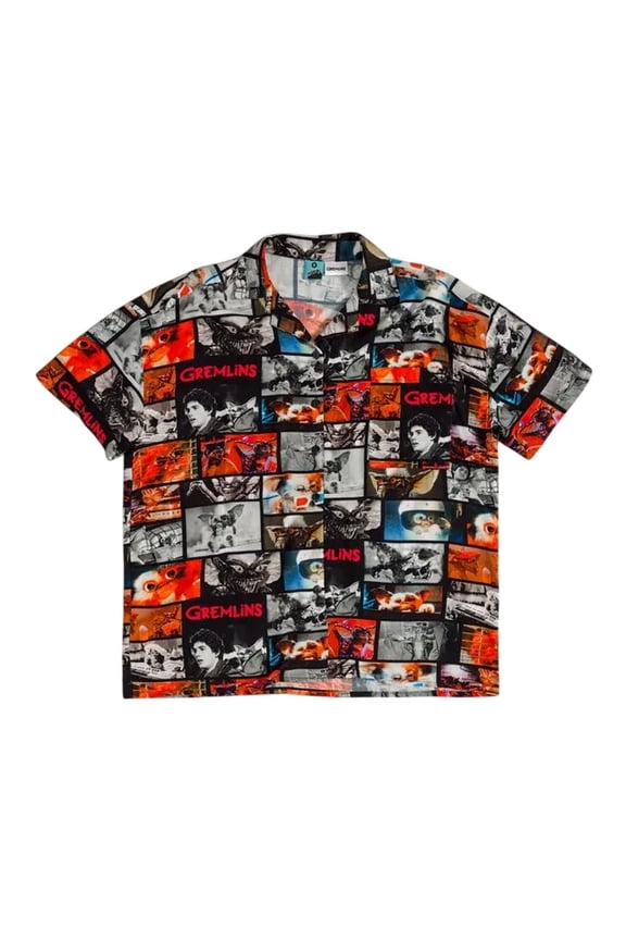 Adult Movie Reel Button Front Shirt