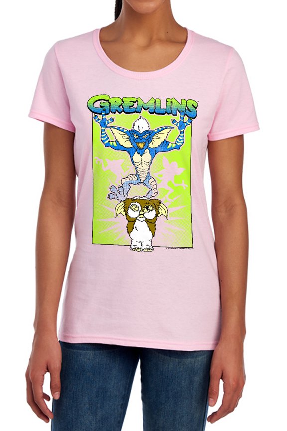 Gremlins Be Afraid Women's T Shirt, Pink, Medium