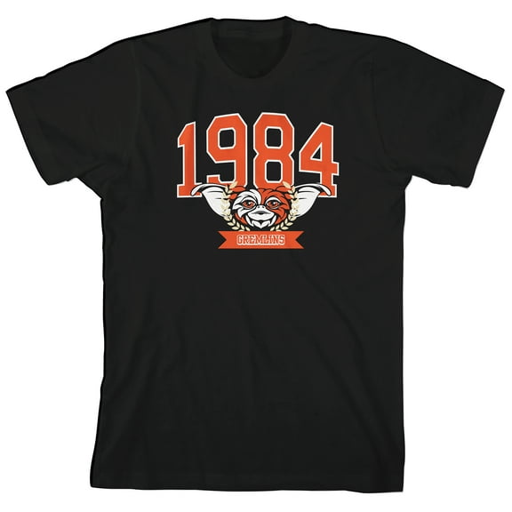 Gremlins Boys Black Crew Neck Short Sleeve T-shirt - XL
