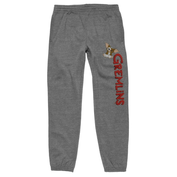 Gremlins Classic Movie Unisex Text Graphic Print Black Sweatpants-M