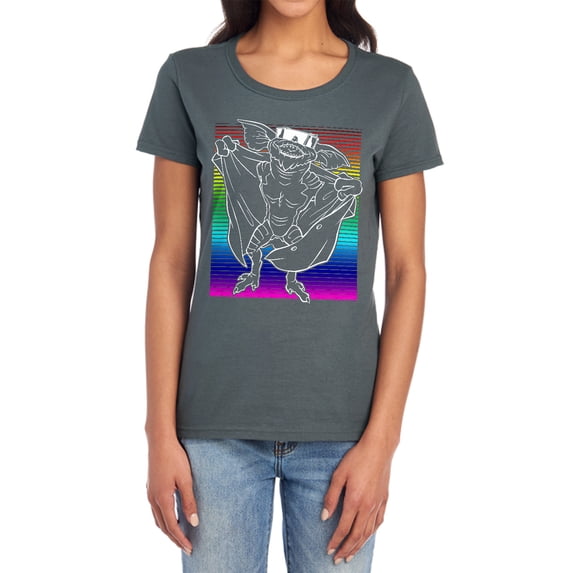 Gremlins Cool Gradient Women's T Shirt, Charcoal, Small