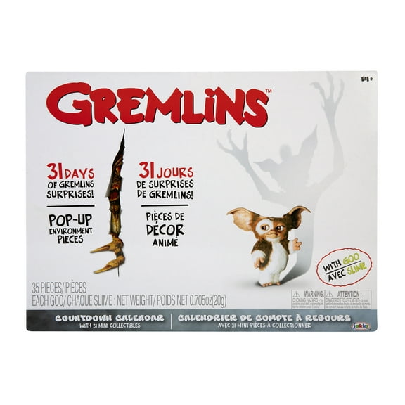 Gremlins Countdown Calendar Includes 31 Surprise Stylized Posed Vinyl Figure Accessories