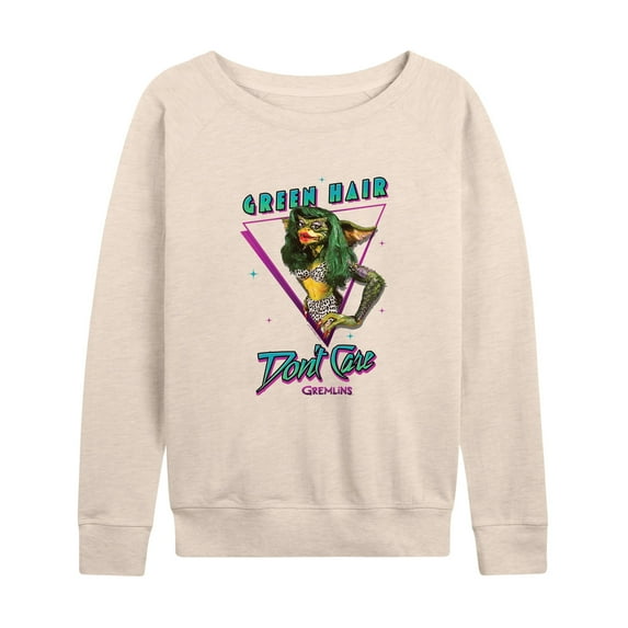 Gremlins - Dapper Gremlin - Green Hair Don't Care - Women's Lightweight French Terry Long Sleeve Shirt