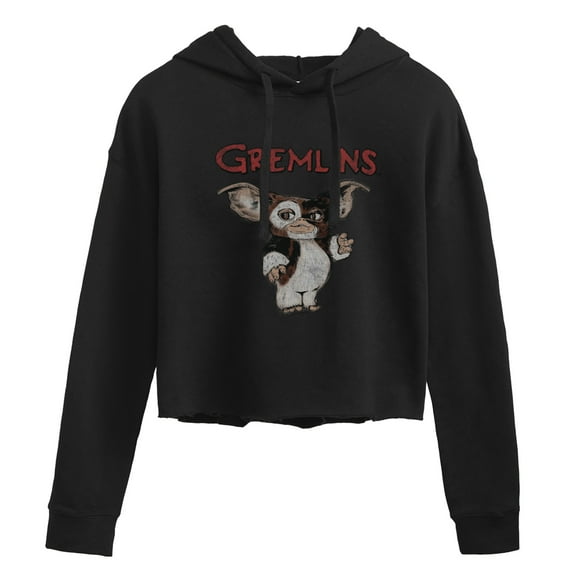 Gremlins - Dapper & Sophisticated - Juniors Cropped Pullover Hoodie