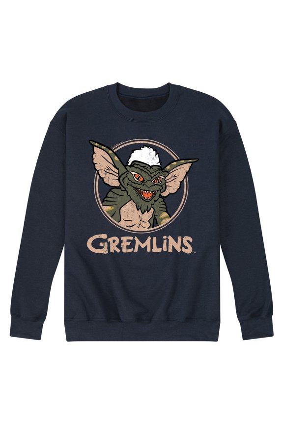 - Evil Gremlin Original Grim - Men's Crew Neck Fleece Pullover