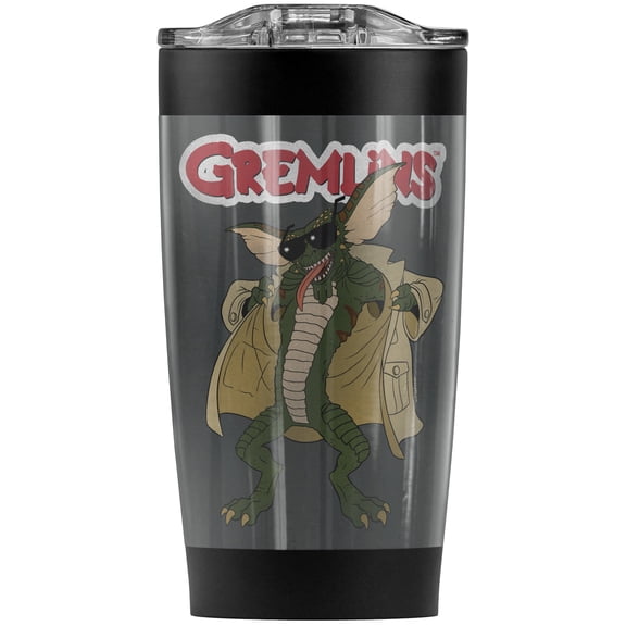 Gremlins Flasher Stainless Steel Tumbler 20 oz Coffee Travel Mug/Cup, Vacuum Insulated & Double Wall with Leakproof Sliding Lid | Great for Hot Drinks and Cold Beverages
