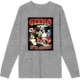thumbnail image 1 of Gremlins Gizmo After Midnight Adult Heather Gray Crew Neck Long Sleeve Tee-XL, 1 of 6