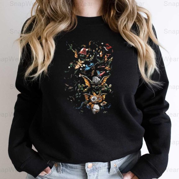 Gremlins Gizmo Classic Horror Movie Vintage Mogwai Creature Feature T-Shirt (1) Unisex, up to 5XL