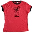 thumbnail image 1 of Gremlins Gizmo Junior Women's Red/Black Ringer T-Shirt Plus Size 2XL, 1 of 4