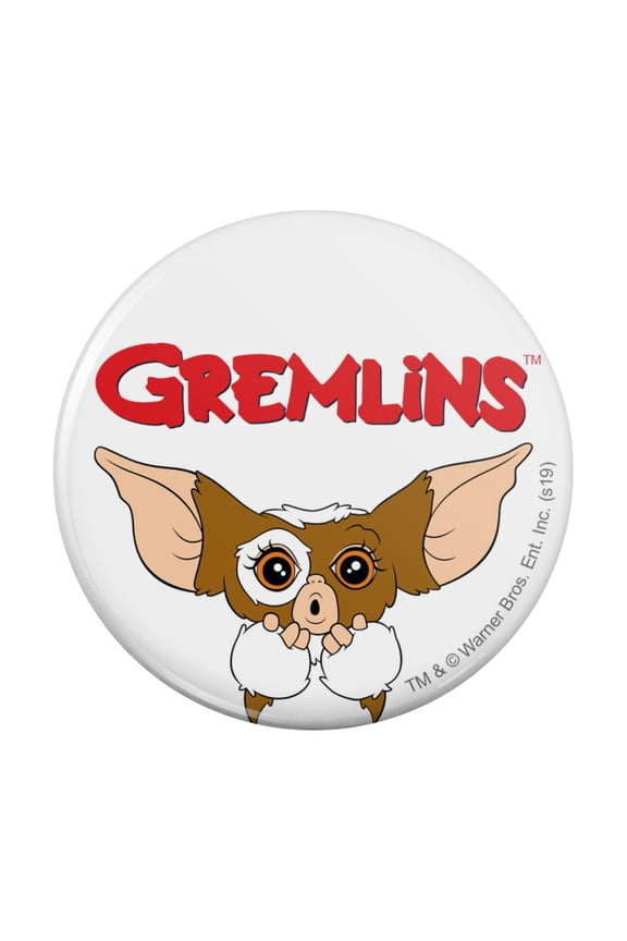 Gremlins Gizmo Logo Pinback Button Pin