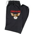 thumbnail image 1 of Gremlins Gizmo Logo Unisex Jogger Sweatpants for Men and Women, Black, Large, 1 of 1
