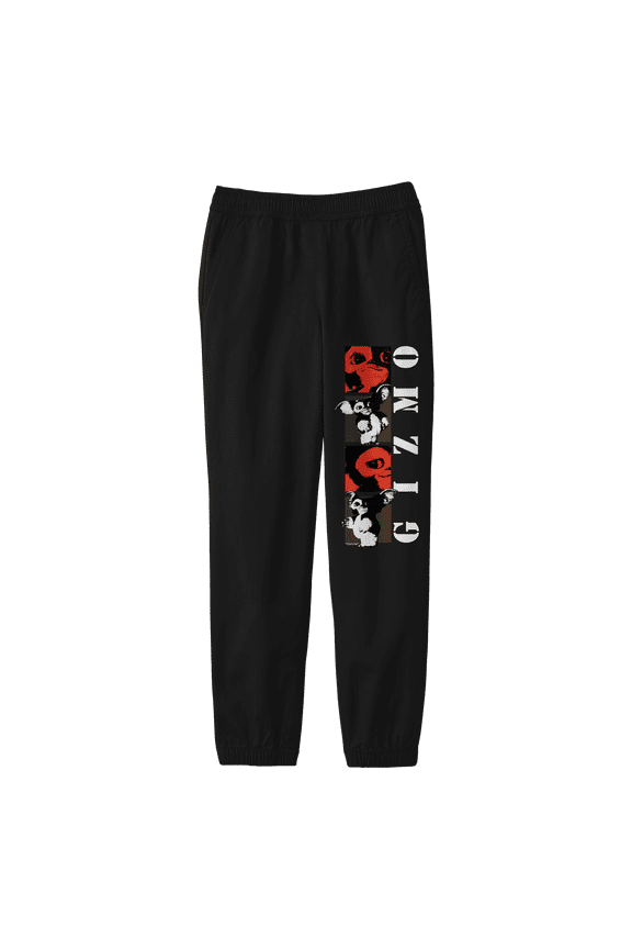 Gremlins Gizmo Poses Youth Black Graphic Joggers-Medium