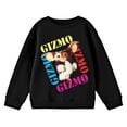 thumbnail image 1 of Gremlins Gizmo With Multicolor Names Youth Black Crew Neck Sweatshirt-Large, 1 of 1