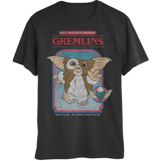 Gremlins Adult Unisex Black Multi-gizmo T-shirt Gremlins Adult Unisex Black Multi-gizmo T-shirt