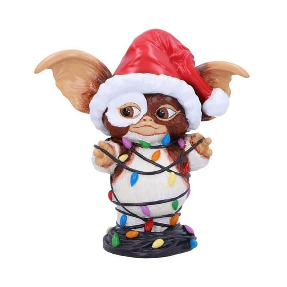 Gremlins Gizmo in Fairy Christmas Lights Collectable Figurine with Gift Box - 19cm Retro Movie Merch