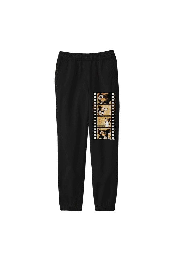 Gremlins Gizmo in a Photo Negative Film Youth Black Graphic Jogger Pants-XL