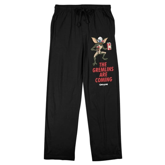 Gremlins "Gremlins Are Coming" Men's Black Sleep Pajama Pants-Medium