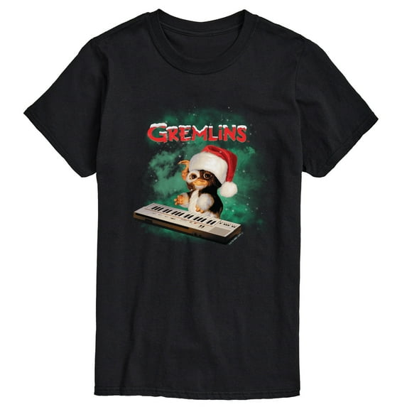 Gremlins - Holiday Gizmo Plays Keyboard - Men's Short Sleeve Graphic T-Shirt