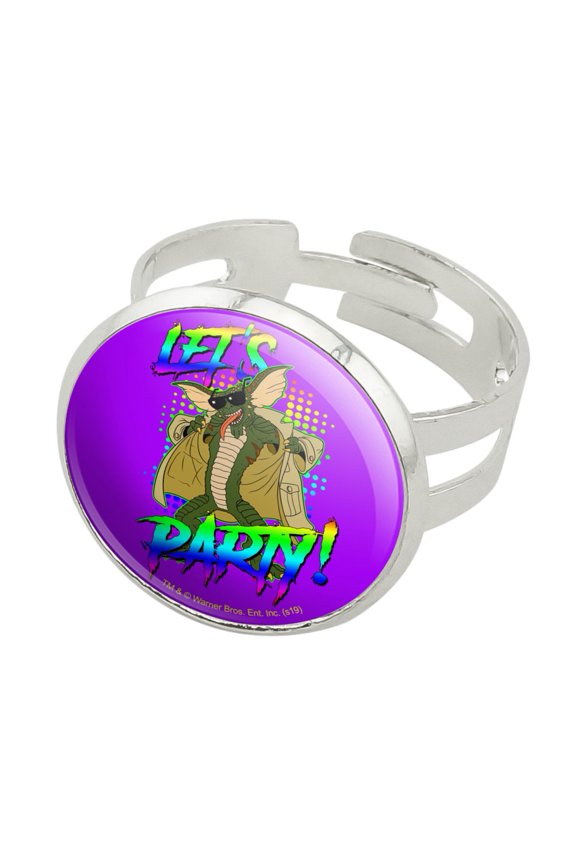 Gremlins Let's Party! Silver Plated Adjustable Novelty Ring