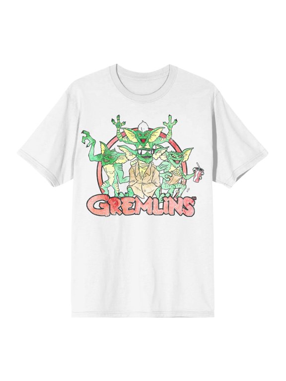 Gremlins Logo White T-Shirt-M