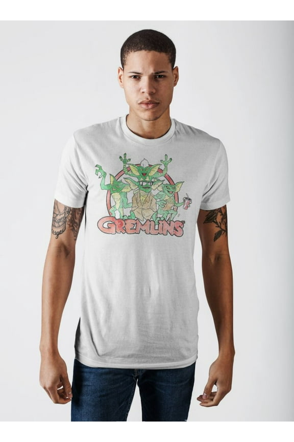 Gremlins Logo White T-Shirt-S