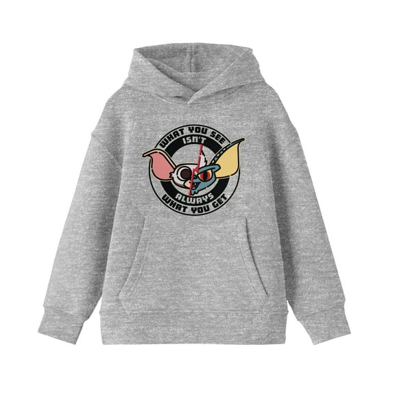 Gremlins Mogwai Gremlin Split Art Youth Athletic Heather Sweatshirt-Small
