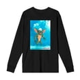 thumbnail image 1 of Gremlins Monster On Smoky Background Adult Black Crew Neck Long Sleeve Tee-Medium, 1 of 3