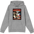 thumbnail image 1 of Gremlins Monsters & Logo Adult Heather Gray Long Sleeve Hoodie-Medium, 1 of 3