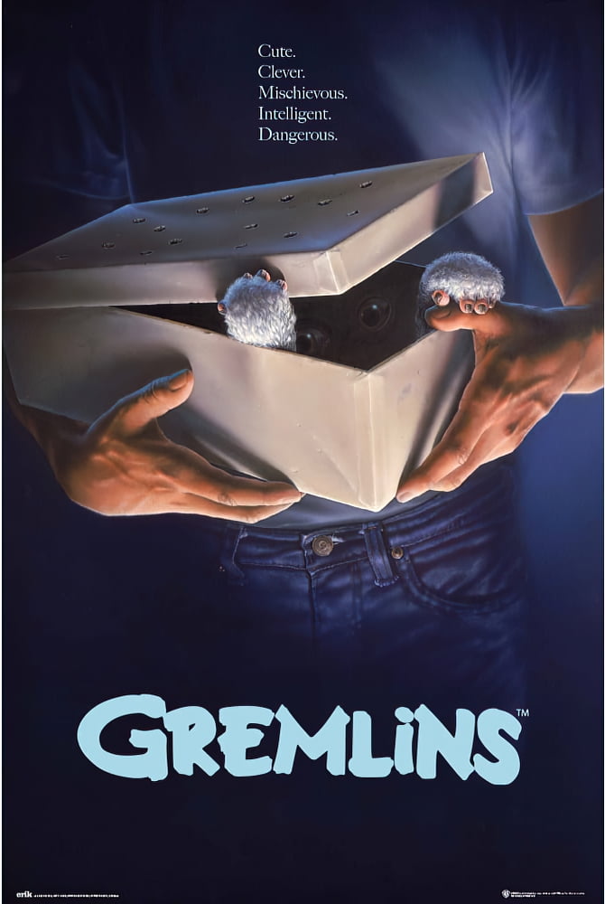 GREMLINS ポスター 1984 Gremlins Movie Poster 11X17 Gizmo Billy Kate Howie