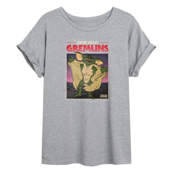 Gremlins - Movie Poster Special Edition - We're Here Busting Out - Women's Oversized T-Shirt