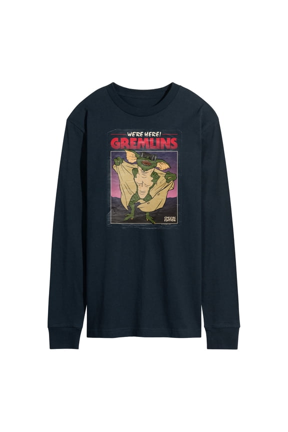 Gremlins - Movie Poster Special Edition - We're Here Busting Out - Men's Long Sleeve T-Shirt