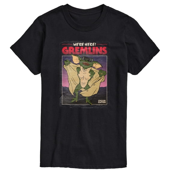 Gremlins - Movie Poster Special Edition - We're Here Busting Out - Men's Short Sleeve Graphic T-Shirt