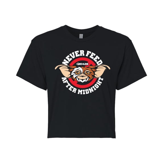 Gremlins - Never Feed After Midnight-Juniors Cropped Tee