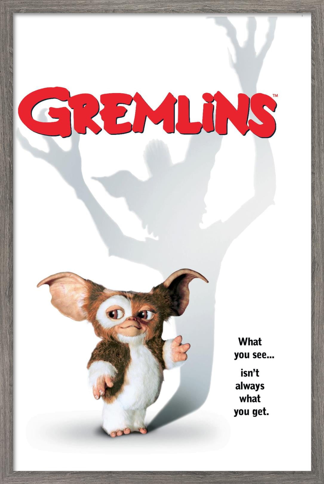 Gremlins - One Sheet Wall Poster with Wooden Magnetic Frame
