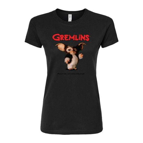 Gremlins - Original Movie Poster - What You See Isn’t What You Get - Juniors Fitted Graphic T-Shirt