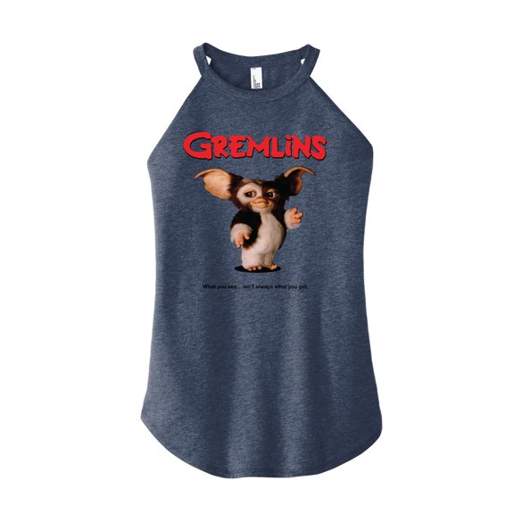 Gremlins - Original Movie Poster - What You See Isn’t What You Get - Juniors High Neck Tank Top