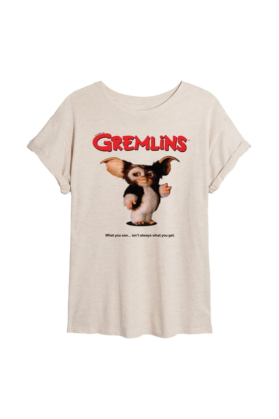 Gremlins - Original Movie Poster - What You See Isn’t What You Get - Women's Oversized T-Shirt