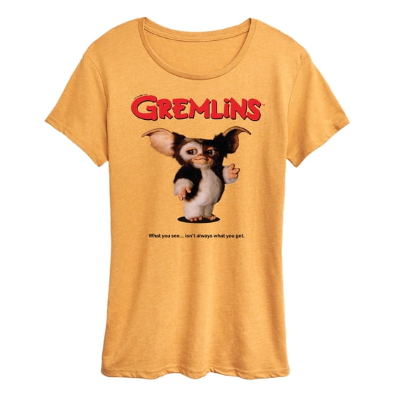 Gremlins - Original Movie Poster - What You See Isn’t What You Get - Women's Short Sleeve Graphic T-Shirt