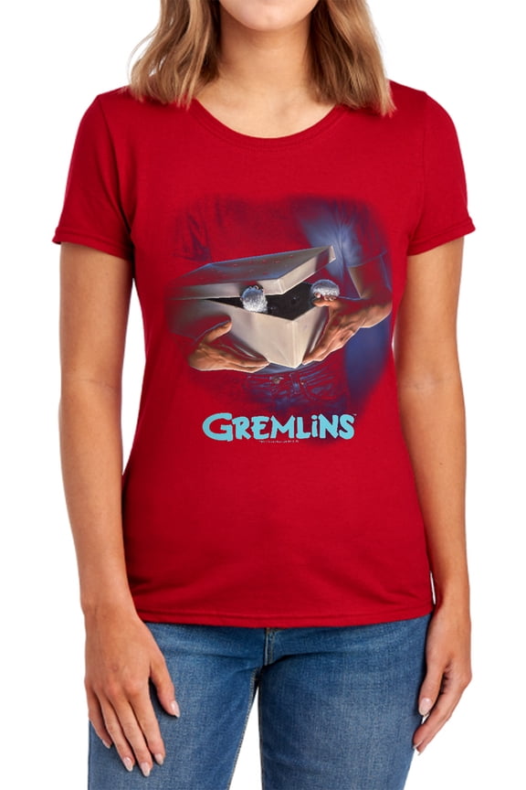 Gremlins Original Poster Women's T Shirt, Red, 2X-Large