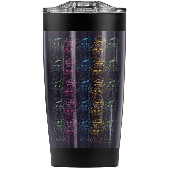 Gremlins Party All Night Stainless Steel Tumbler 20 oz Coffee Travel Mug/Cup, Vacuum Insulated & Double Wall with Leakproof Sliding Lid | Great for Hot Drinks and Cold Beverages