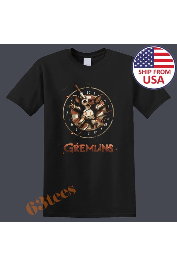 Gremlins Retro Movie Sci Fi Classic Men's Black Size S to 3XL