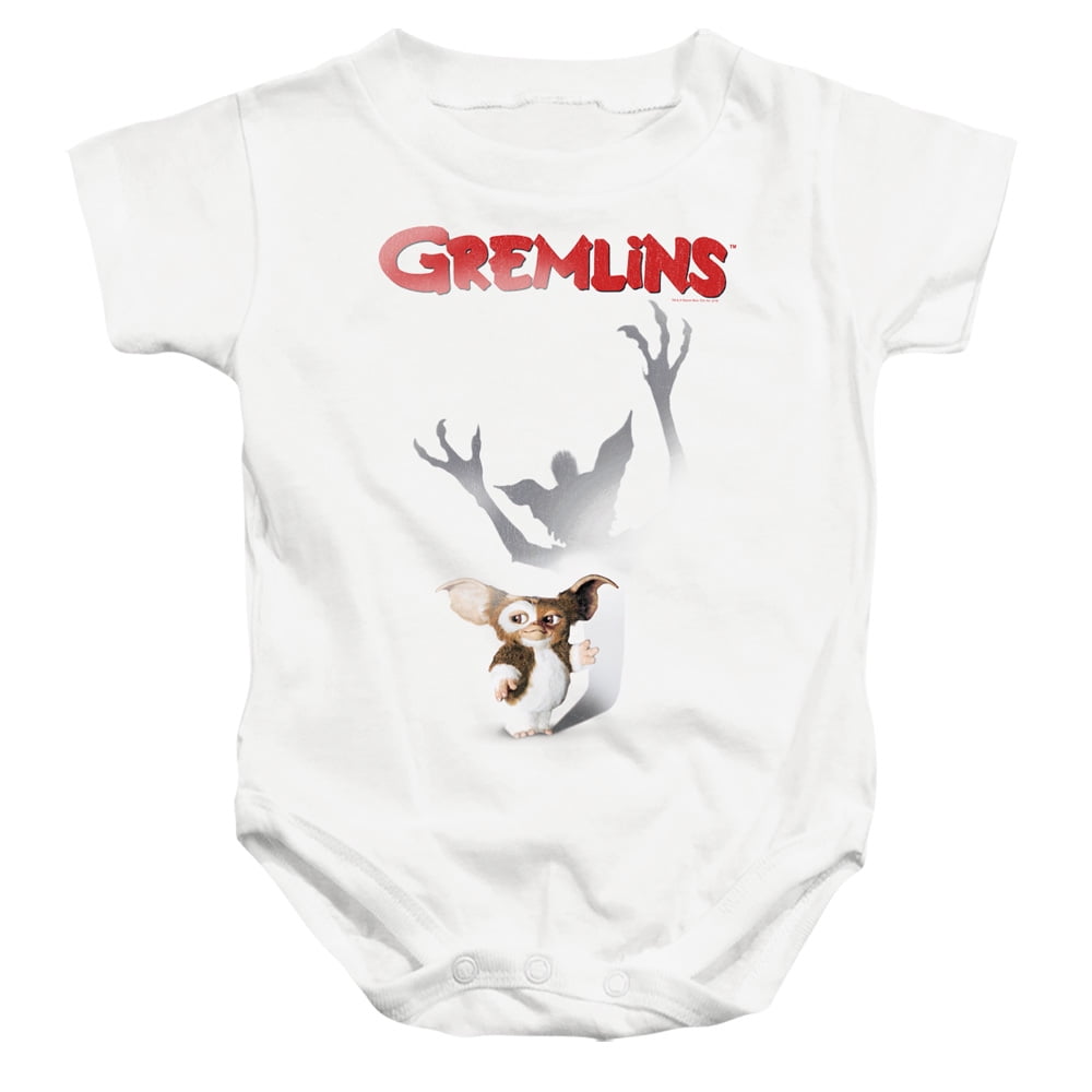 Gremlins Shadow Unisex Infant Snap Suit for Baby (24 Months) White