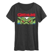 Gremlins - Stripe Eyes - Womens Short Sleeve Graphic T-Shirt