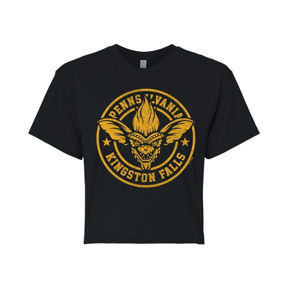 Gremlins - Stripe Kinston Falls - Juniors Cropped Tee
